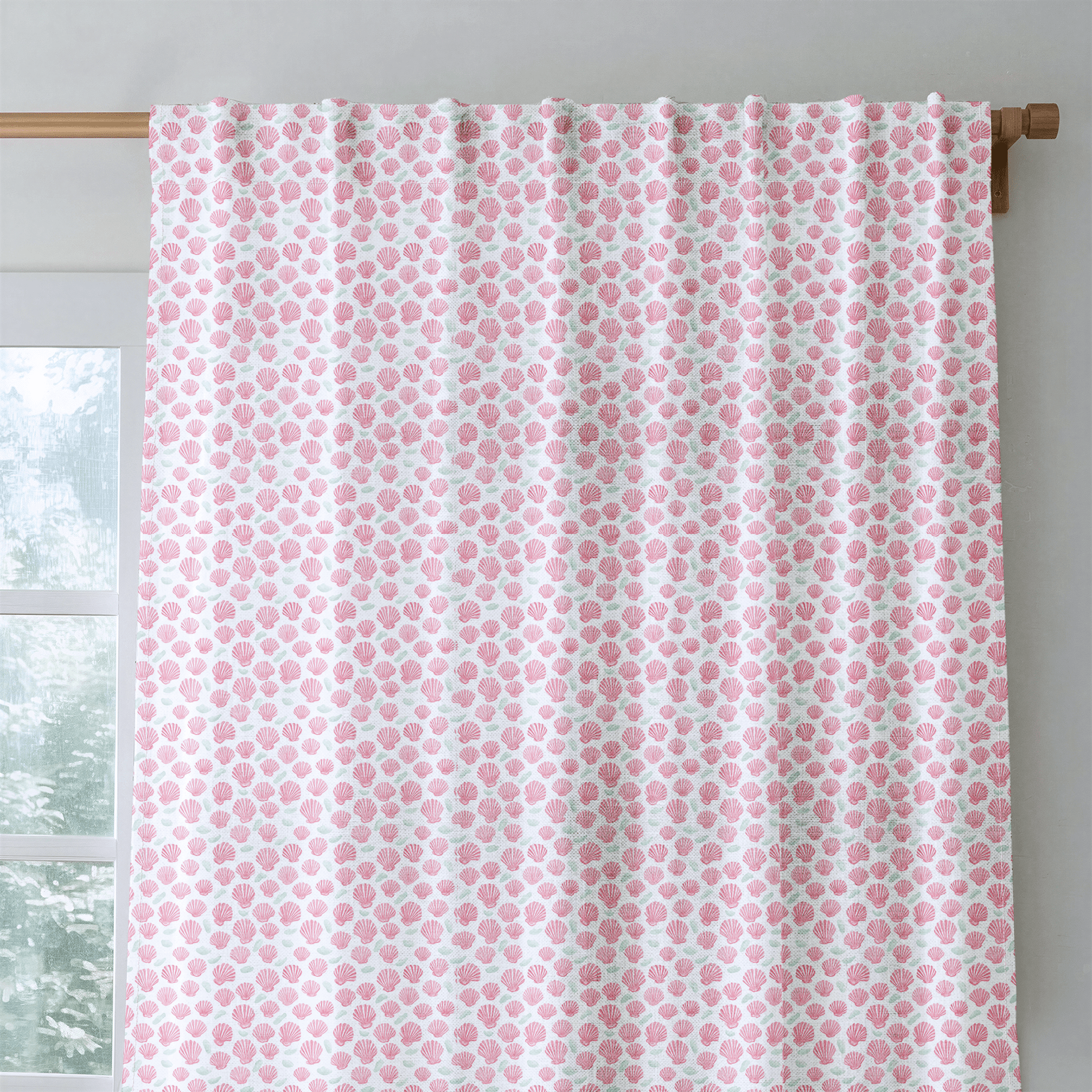 Mermaid Shells - Curtain Panel - The Drapery