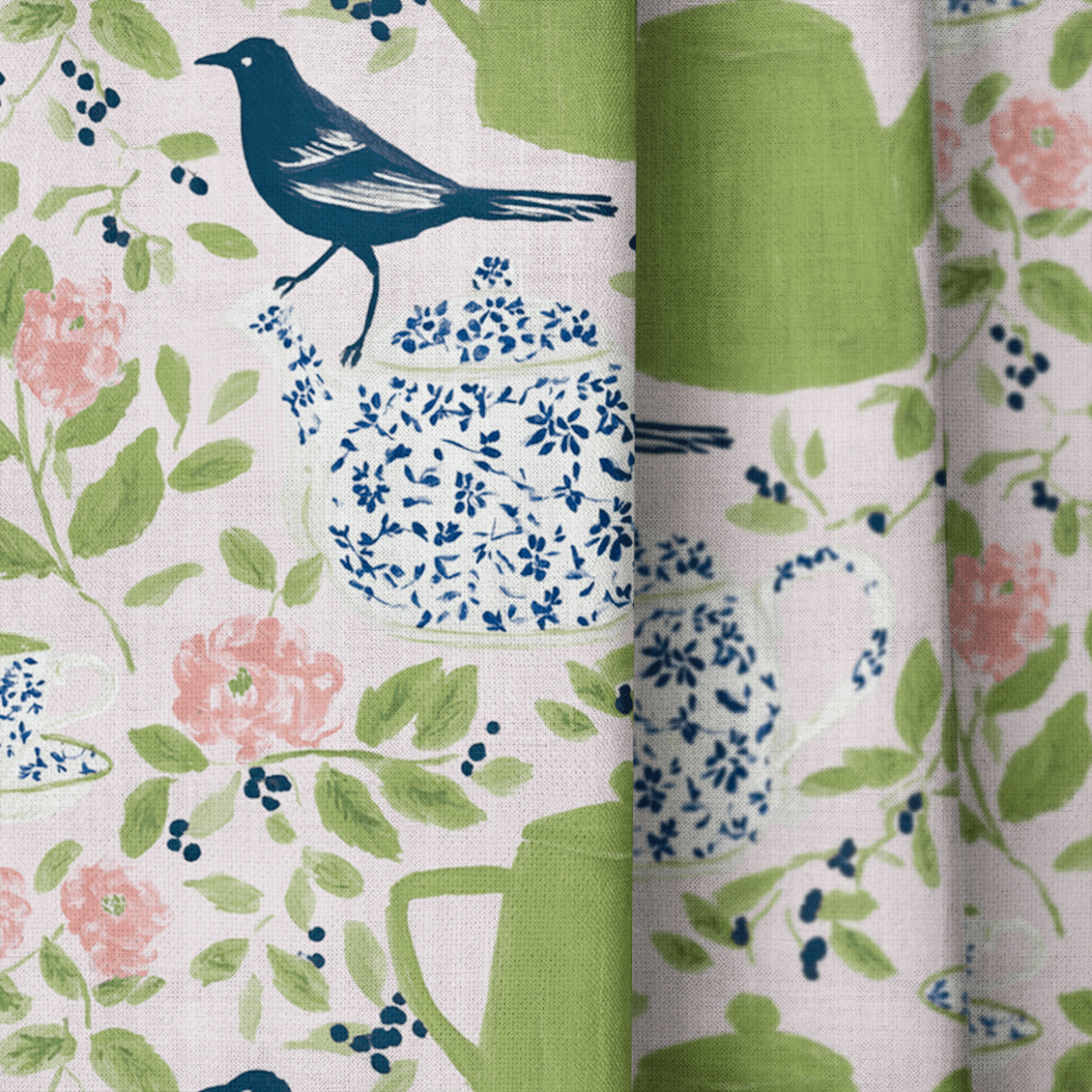 Merrowind Tea Party - Curtain Panel - The Drapery