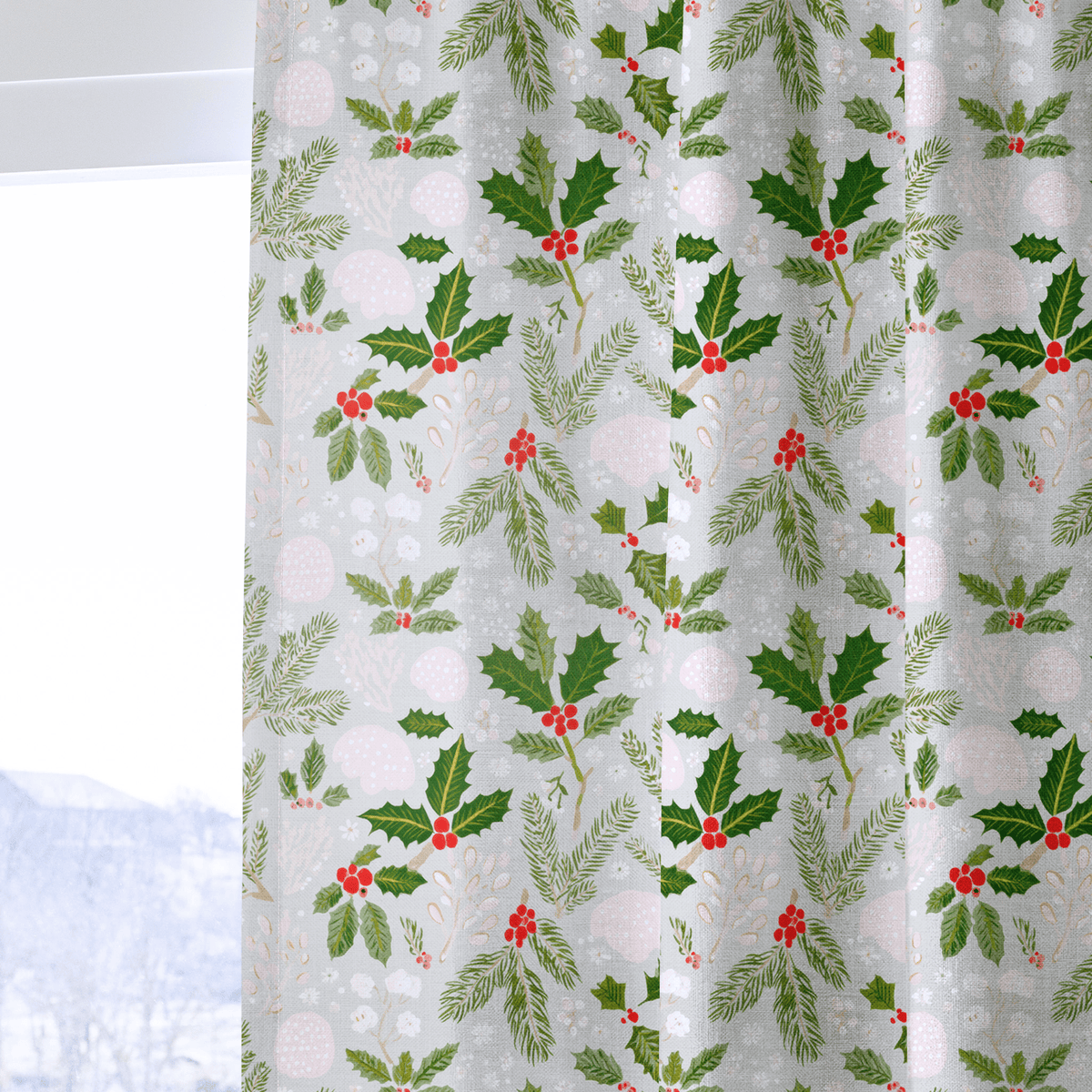 Merry & Bright - Curtain Panel - The Drapery