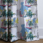 Miami Vice Versa - Curtain Panel - The Drapery