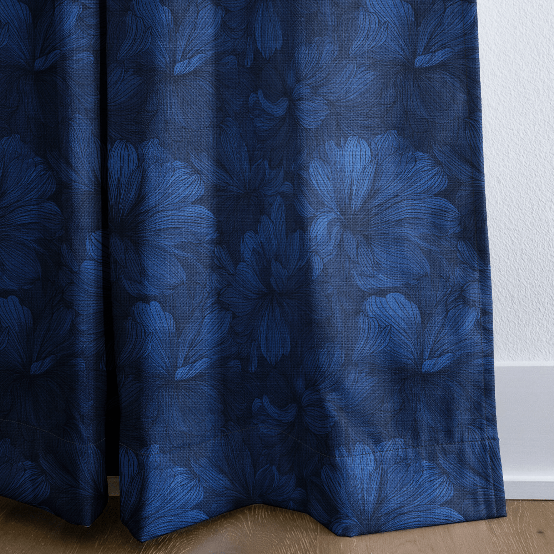 Midnight Bloom - Curtain Panel - The Drapery