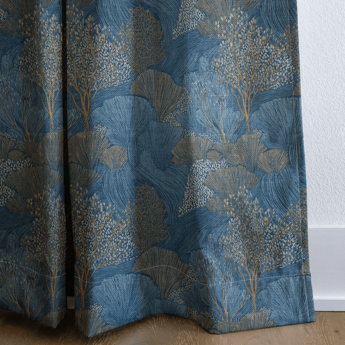 Midnight Bloom - Curtain Panel - The Drapery