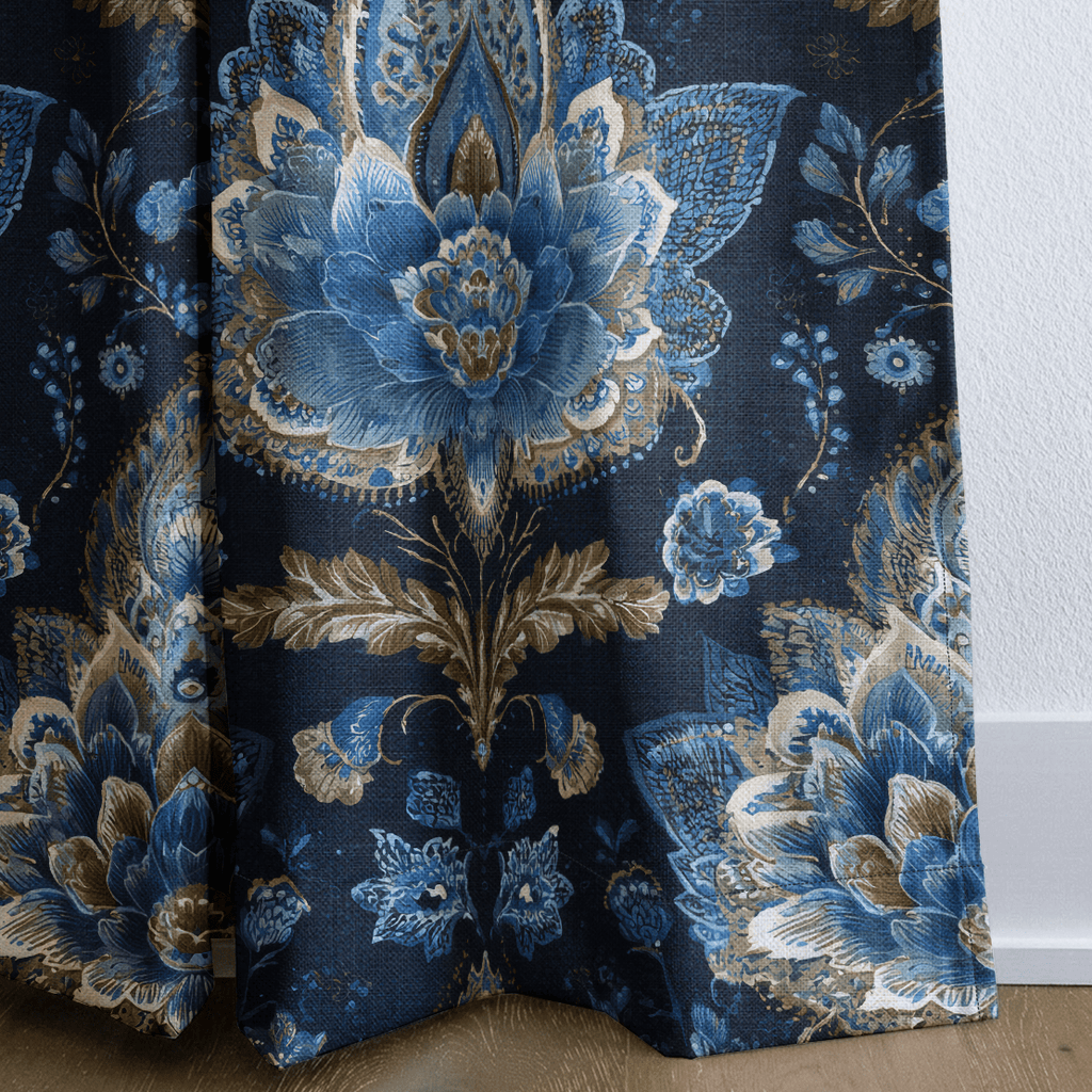 Midnight Court - Curtain Panel - The Drapery