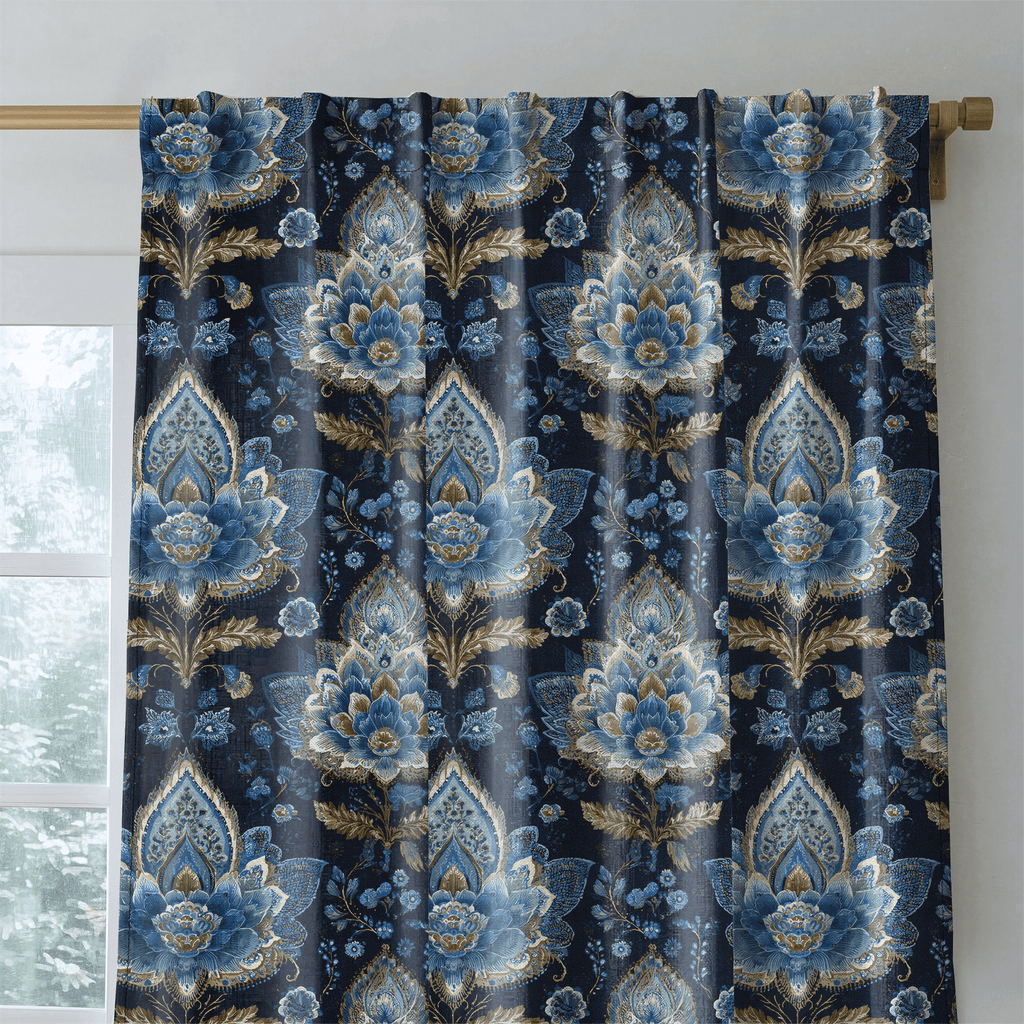 Midnight Court - Curtain Panel - The Drapery