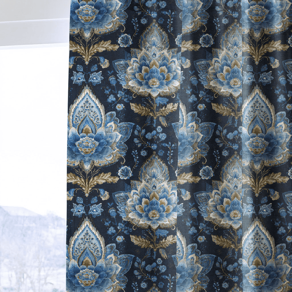 Midnight Court - Curtain Panel - The Drapery