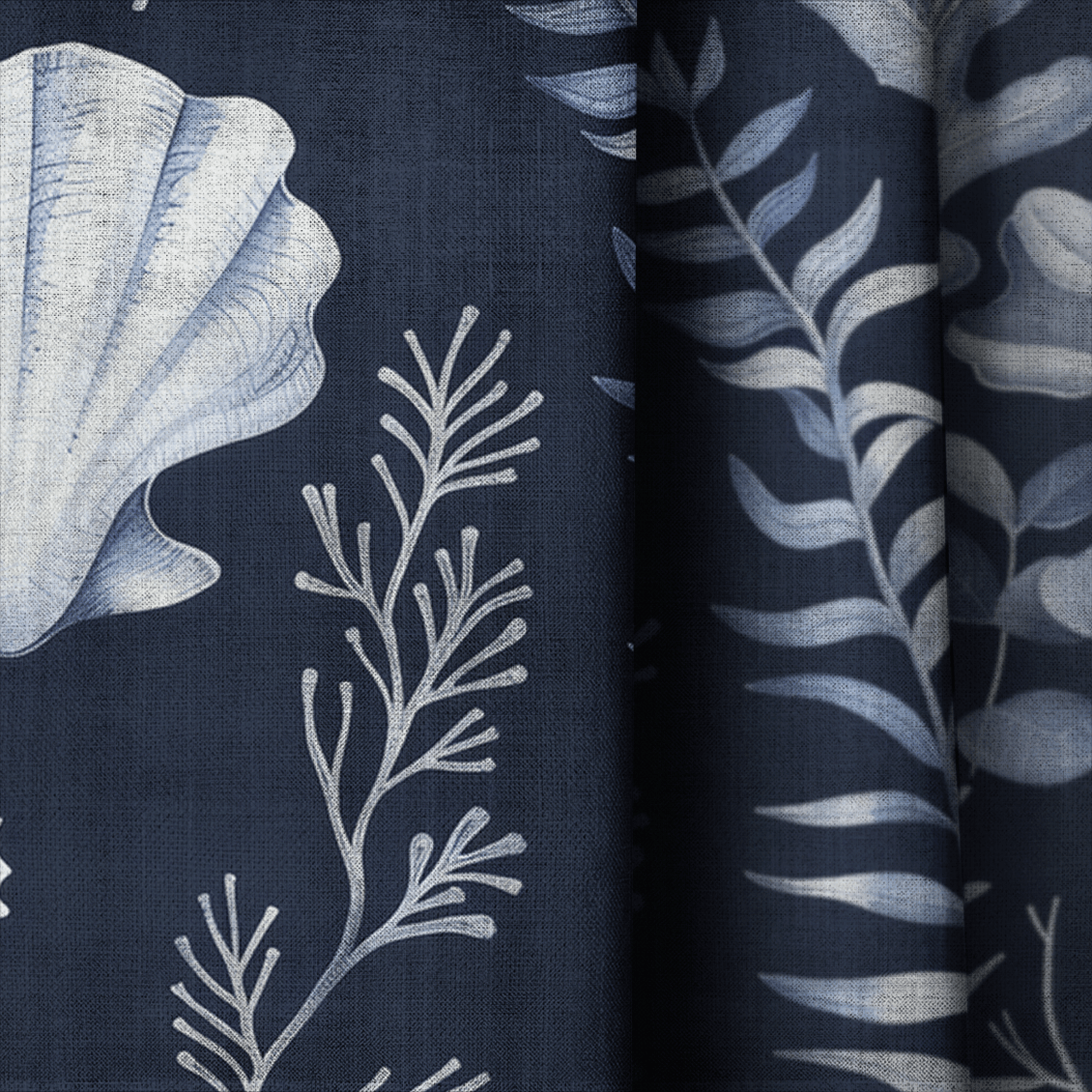 Midnight Reef - Curtain Panel - The Drapery