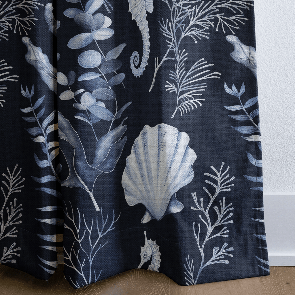 Midnight Reef - Curtain Panel - The Drapery