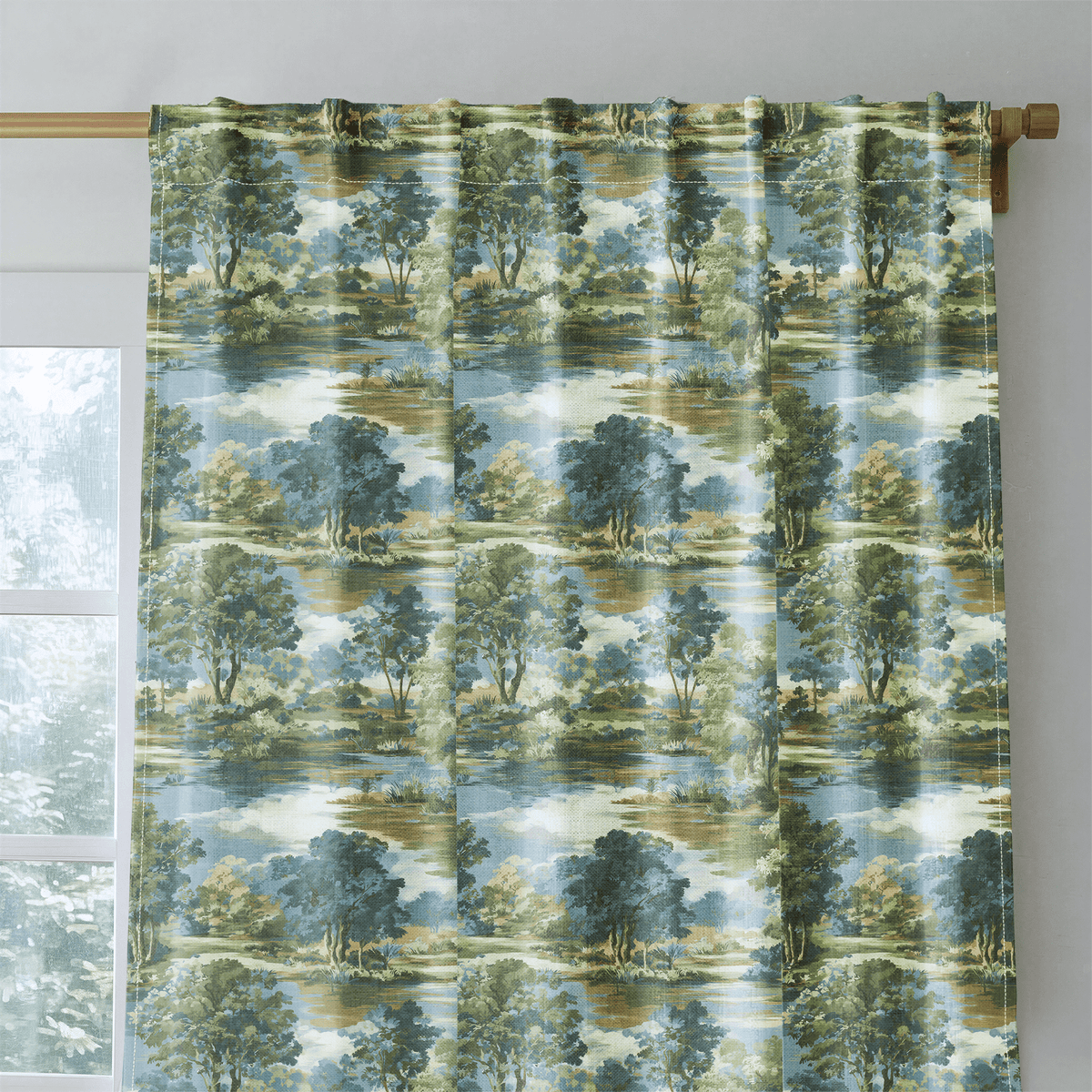 Midnight Spruce - Curtain Panel - The Drapery