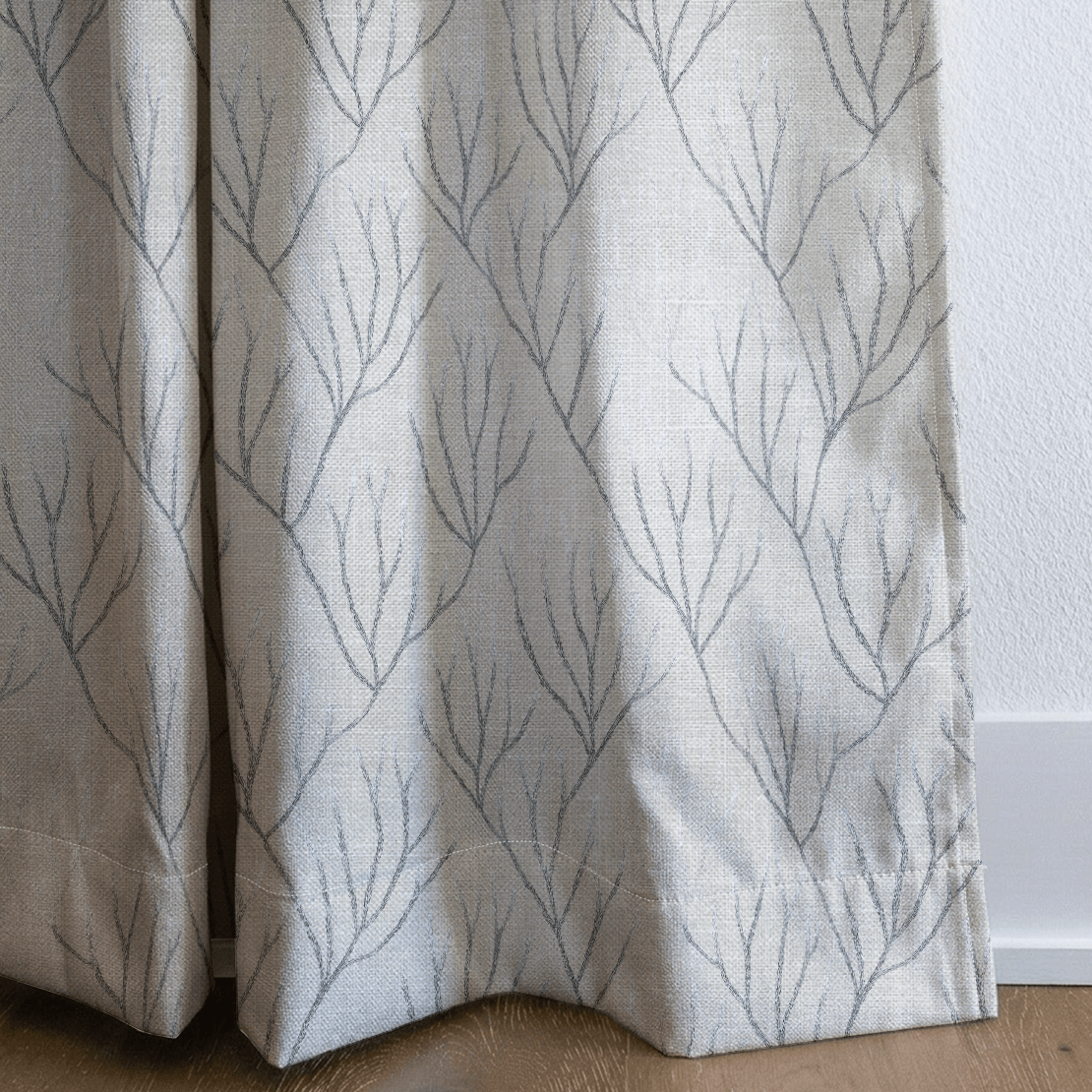 Mila Coral - Curtain Panel - The Drapery