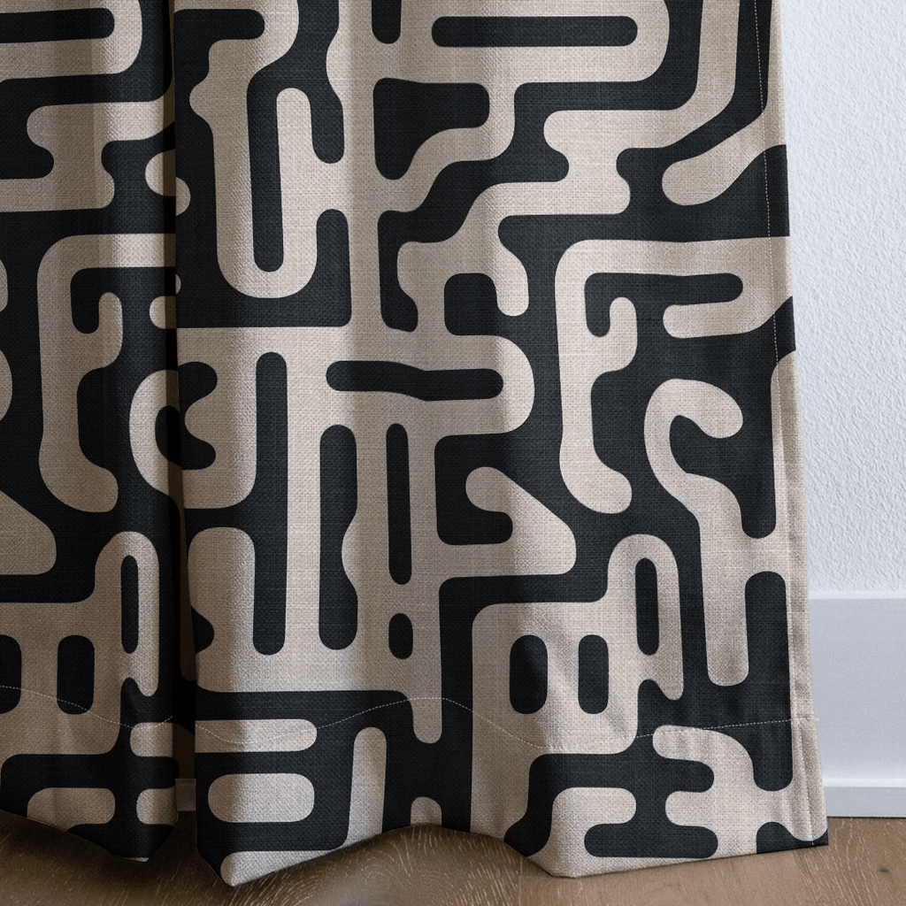 Milo Maze - Curtain Panel - The Drapery