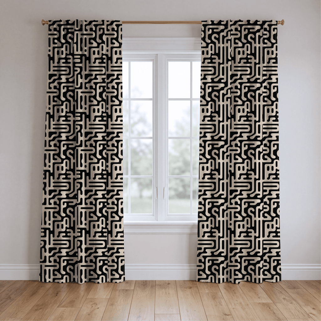 Milo Maze - Curtain Panel - The Drapery