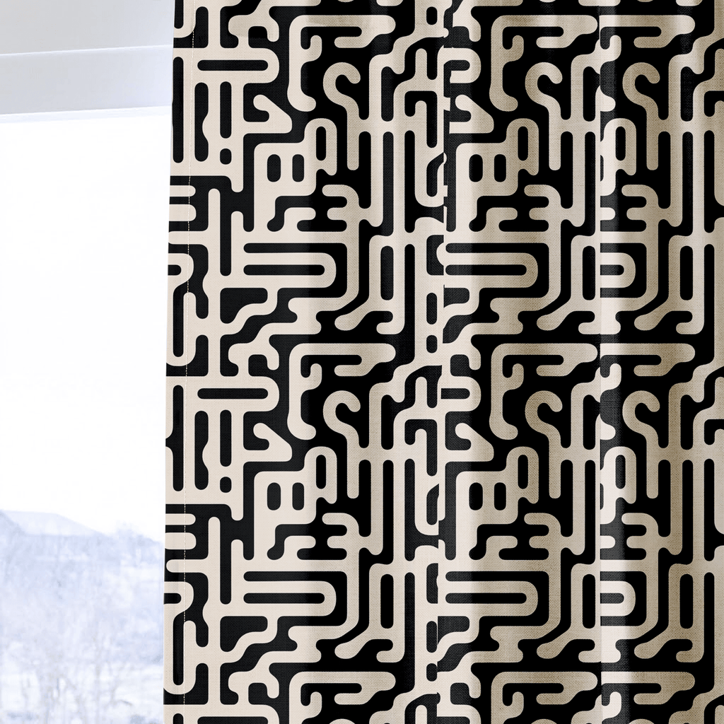 Milo Maze - Curtain Panel - The Drapery
