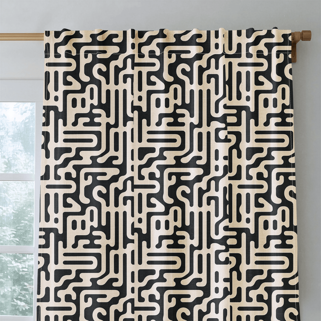 Milo Maze - Curtain Panel - The Drapery