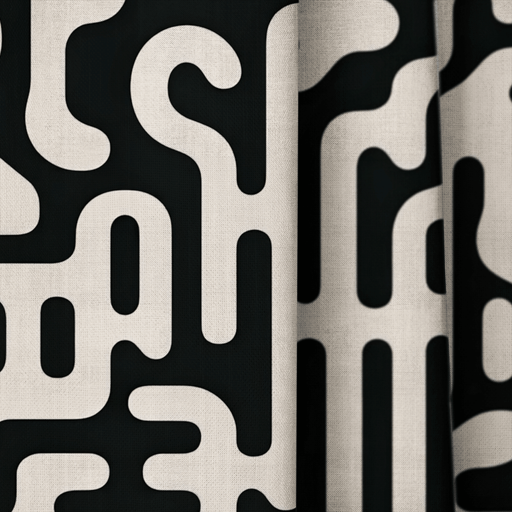 Milo Maze - Curtain Panel - The Drapery