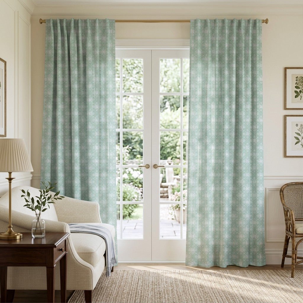 Milo Mint - Curtain Panel - The Drapery