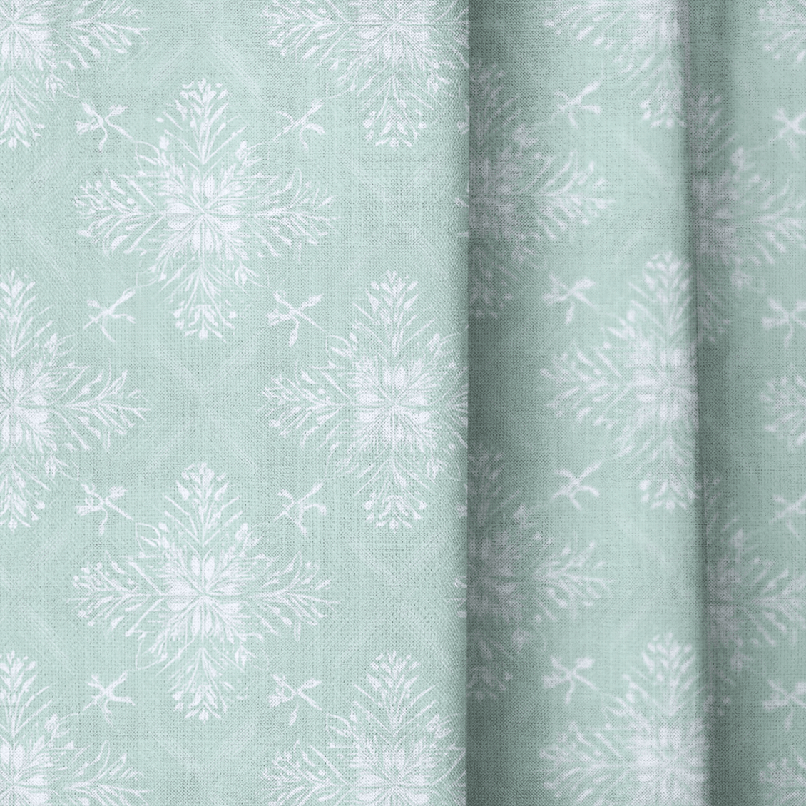 Milo Mint - Curtain Panel - The Drapery