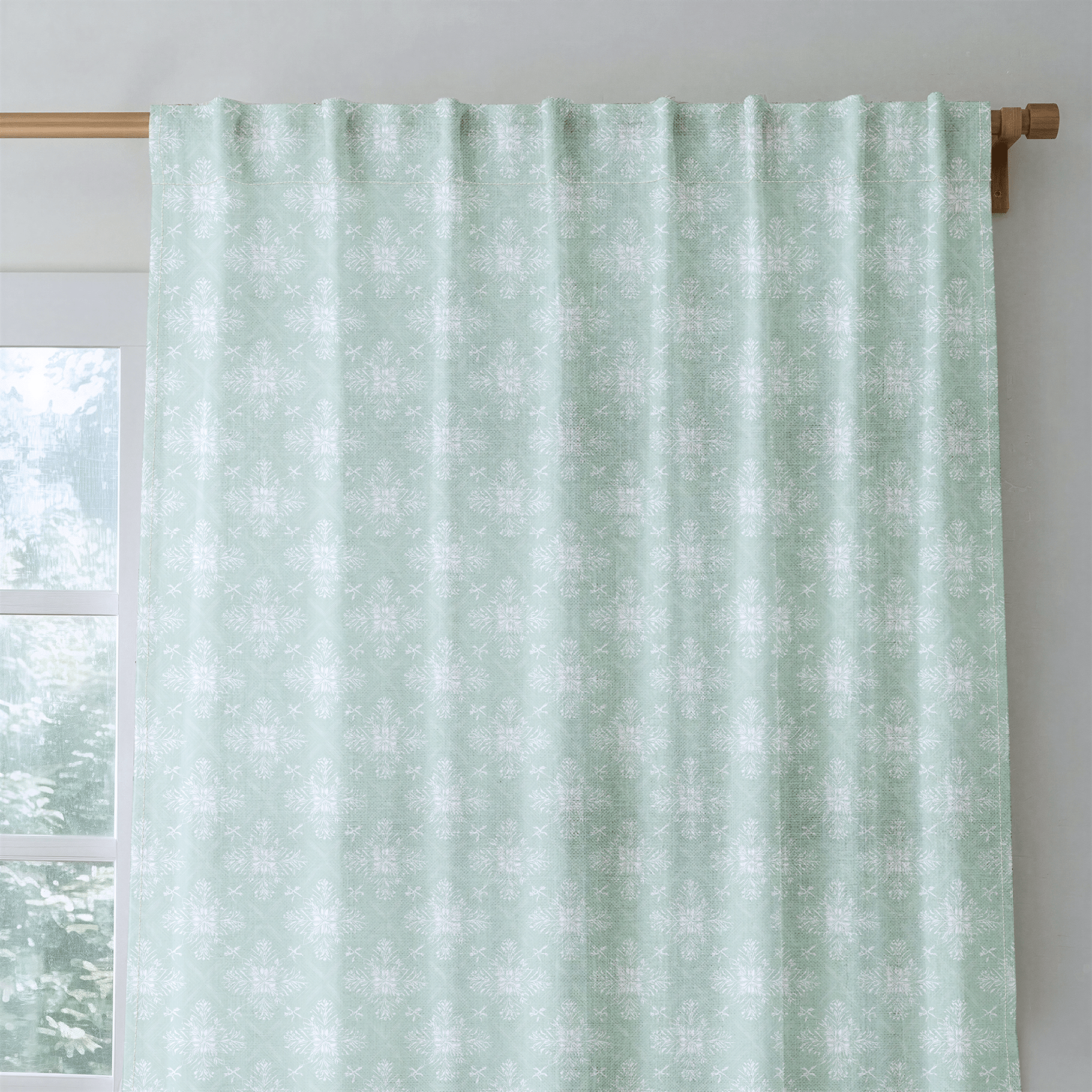 Milo Mint - Curtain Panel - The Drapery