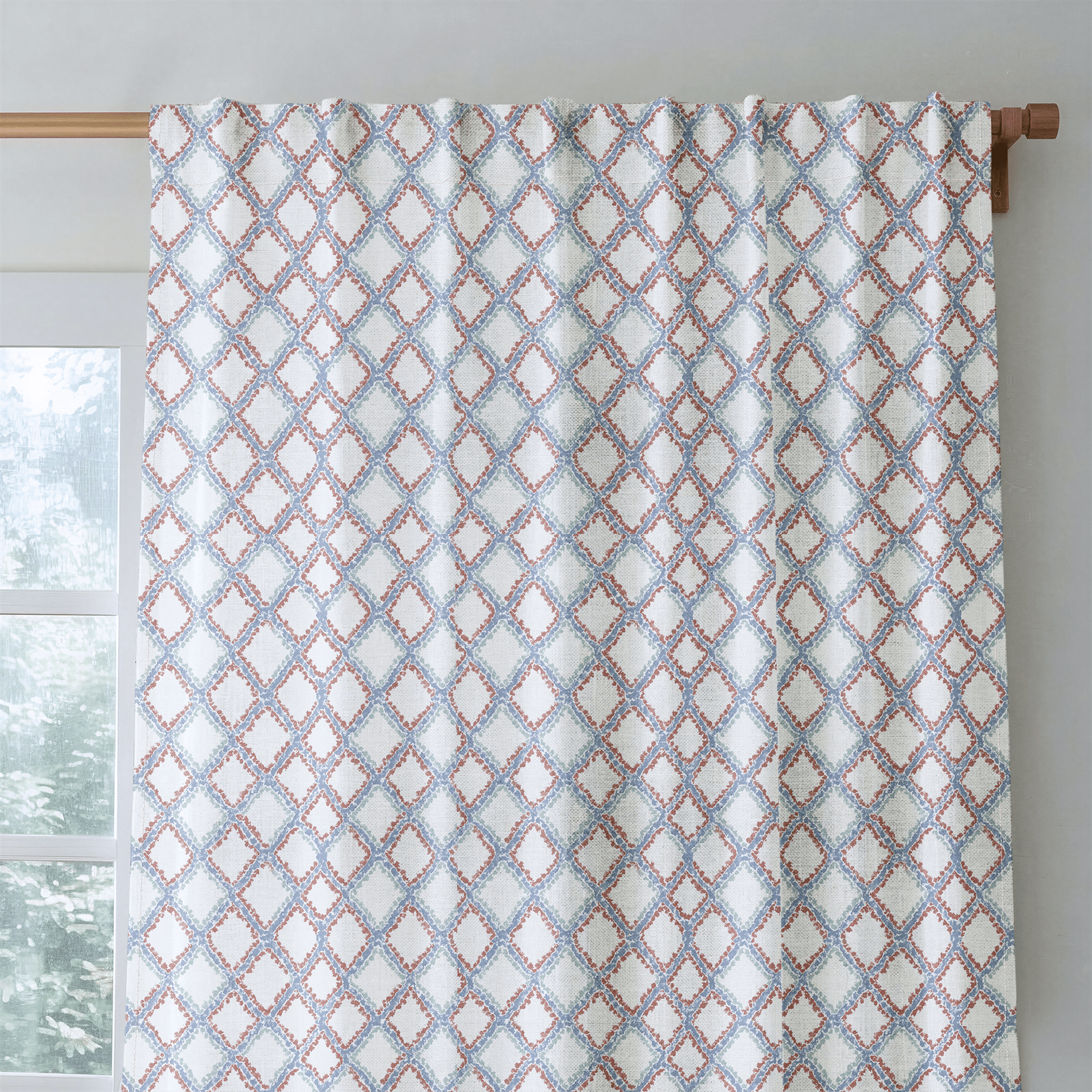 Milton Lattice - Curtain Panel - The Drapery