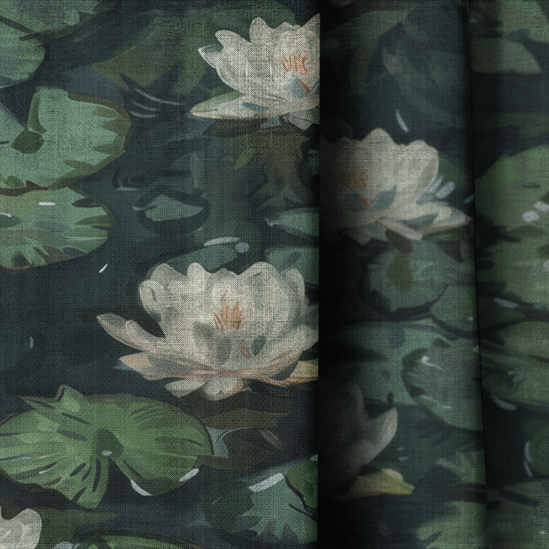 Milton Lillies - Curtain Panel - The Drapery