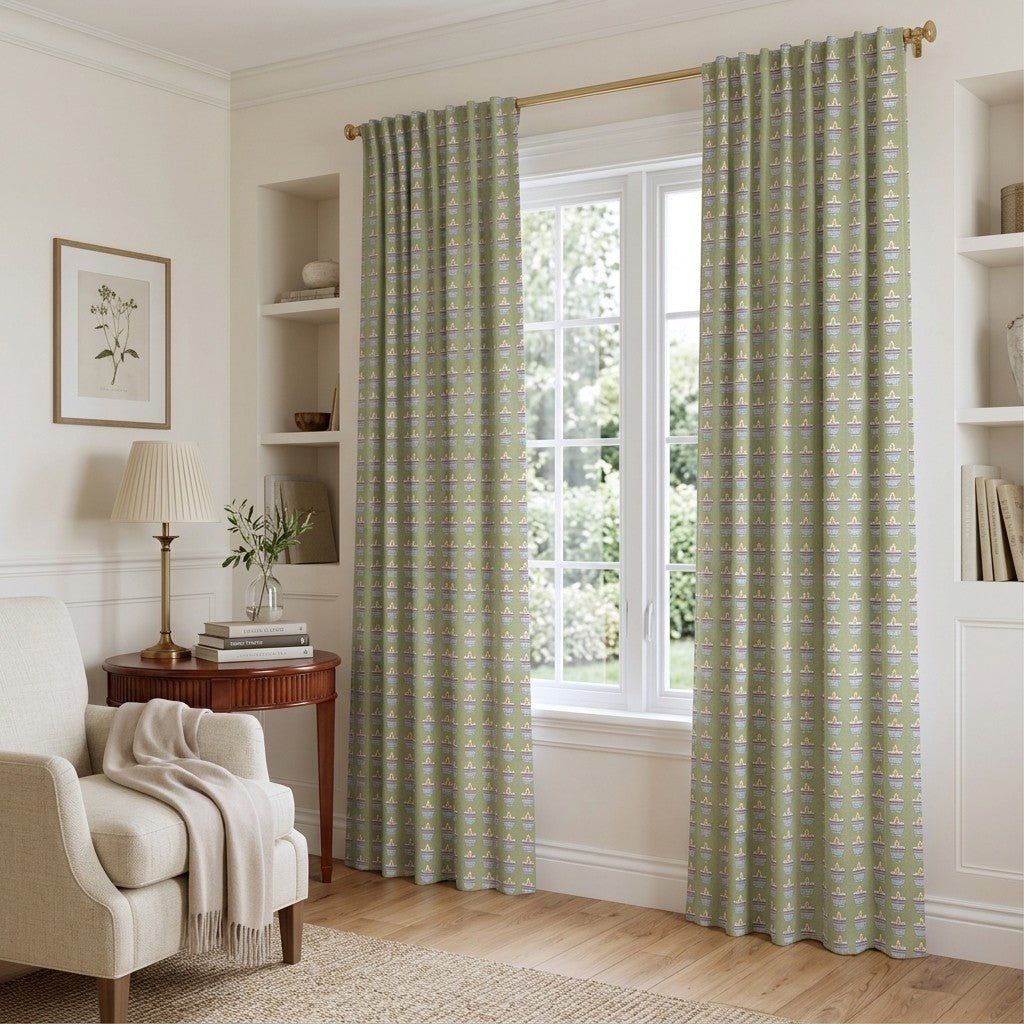 Minimal Candles - Curtain Panel - The Drapery