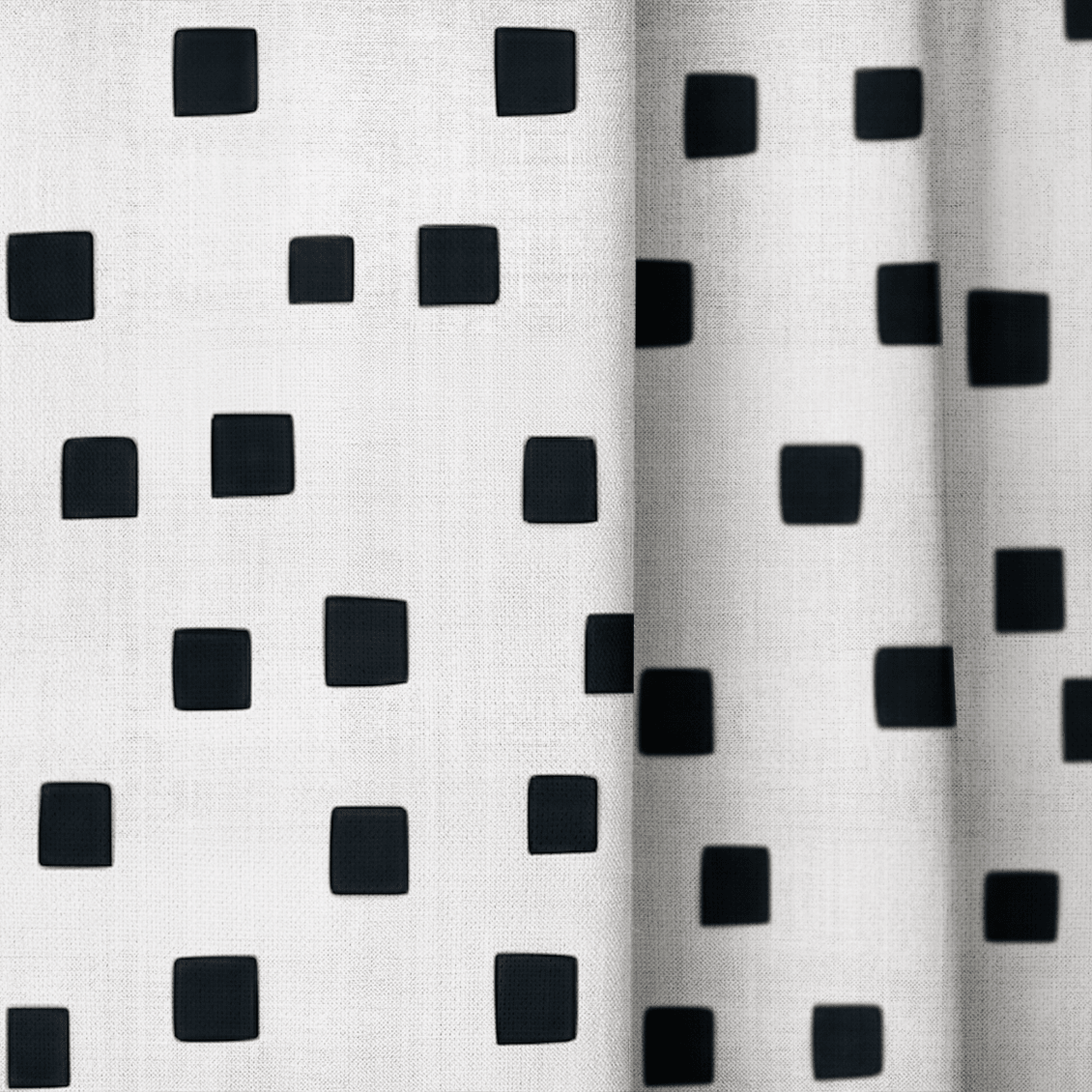Minimal Squares - Curtain Panel - The Drapery