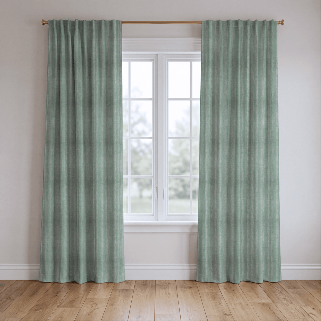Mint Drift - Curtain Panel - The Drapery