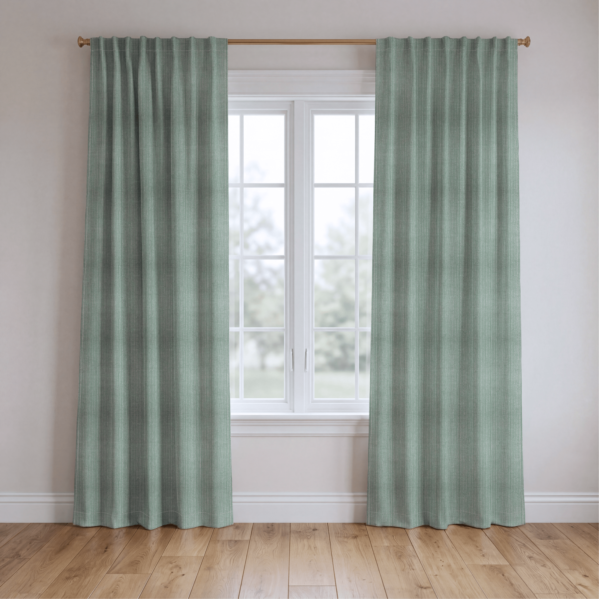 Mint Drift - Curtain Panel - The Drapery