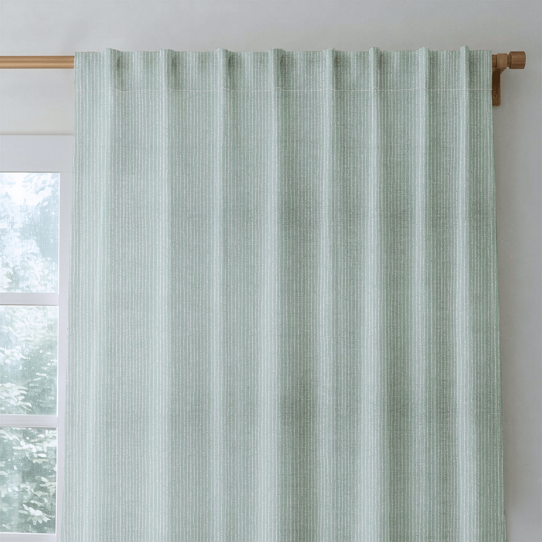 Mint Drift - Curtain Panel - The Drapery