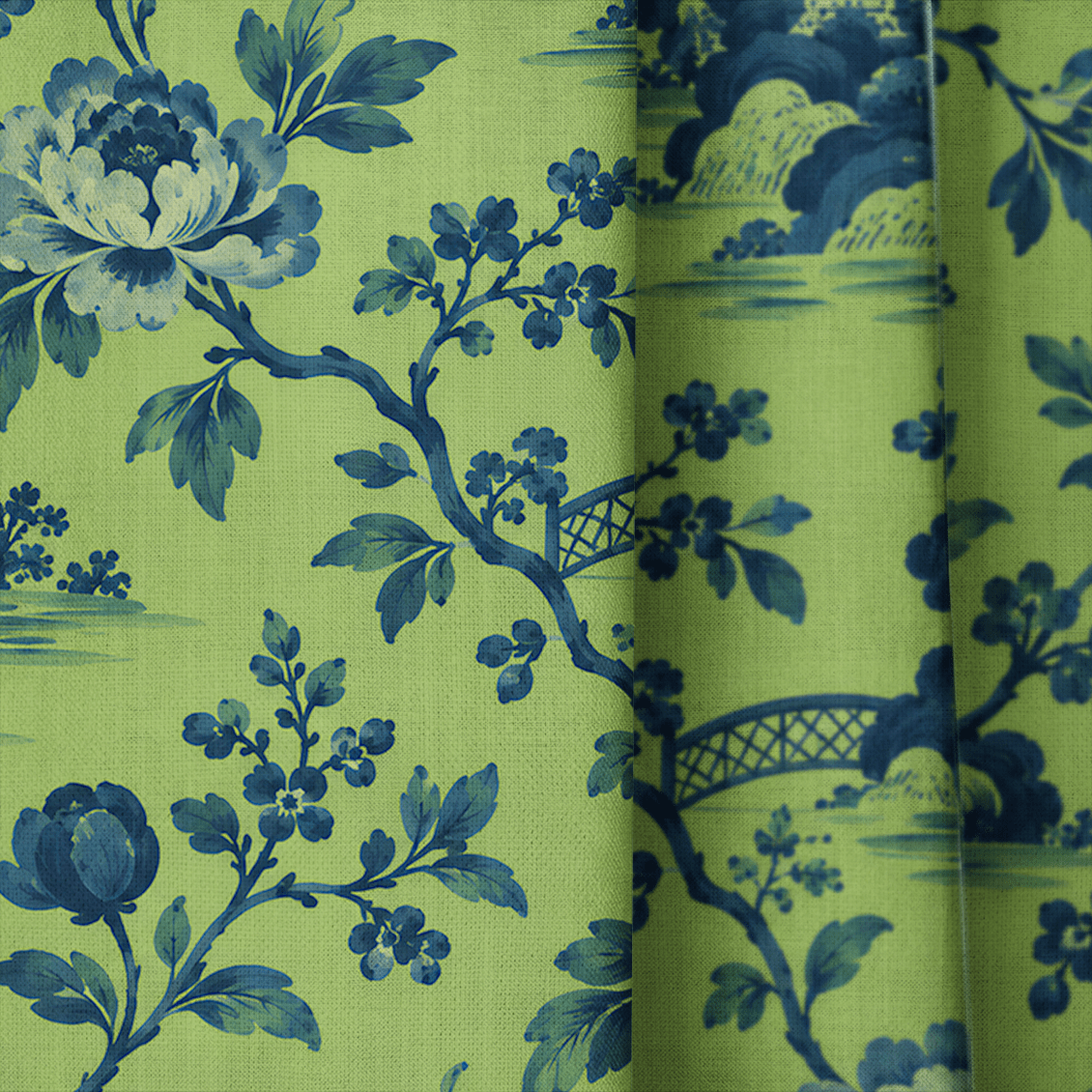 Mirabel Pagoda Garden - Curtain Panel - The Drapery