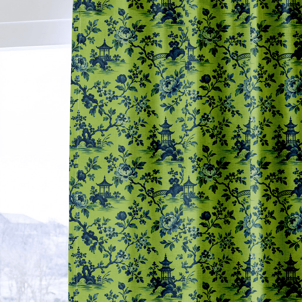 Mirabel Pagoda Garden - Curtain Panel - The Drapery