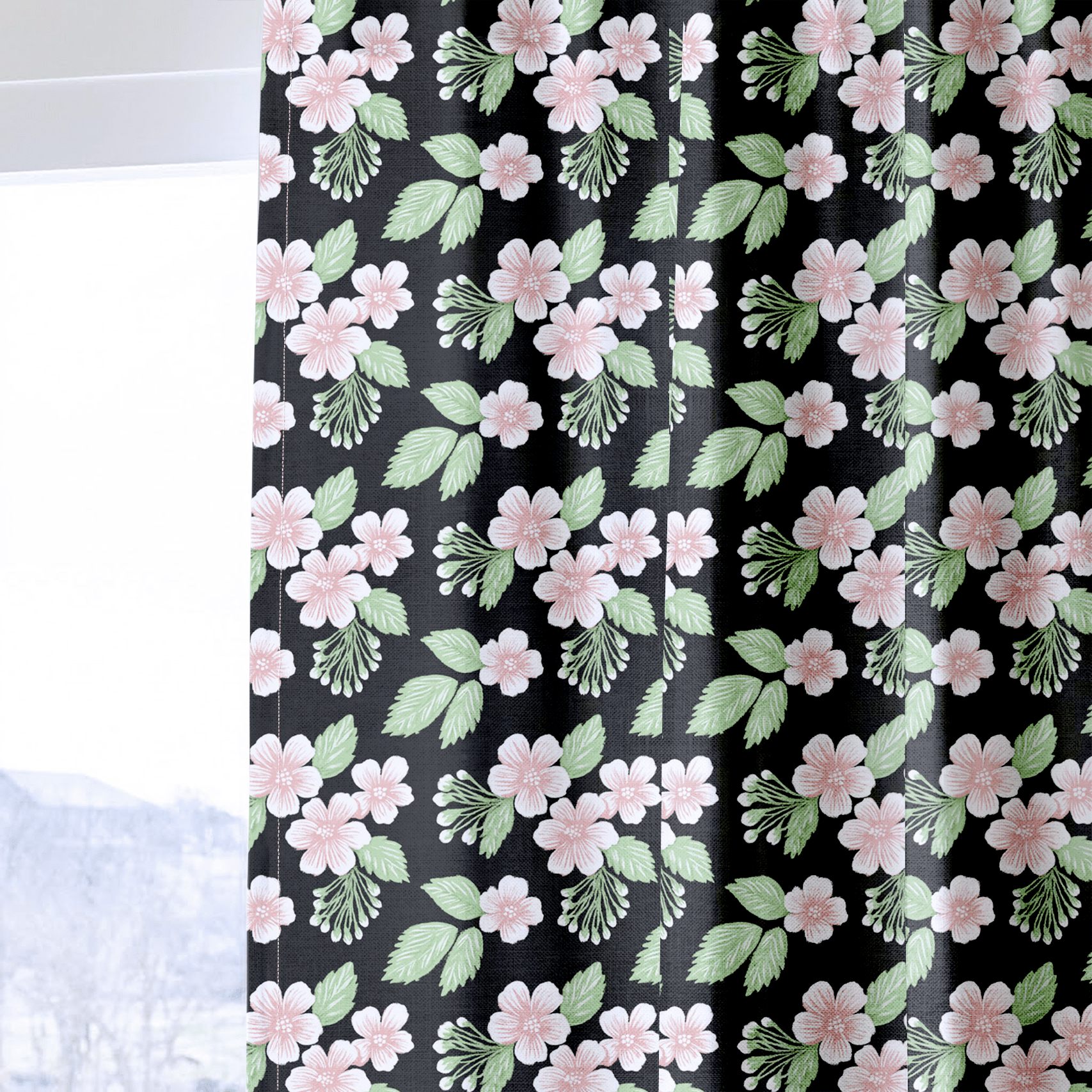 Mireille Floral - Curtain Panel - The Drapery