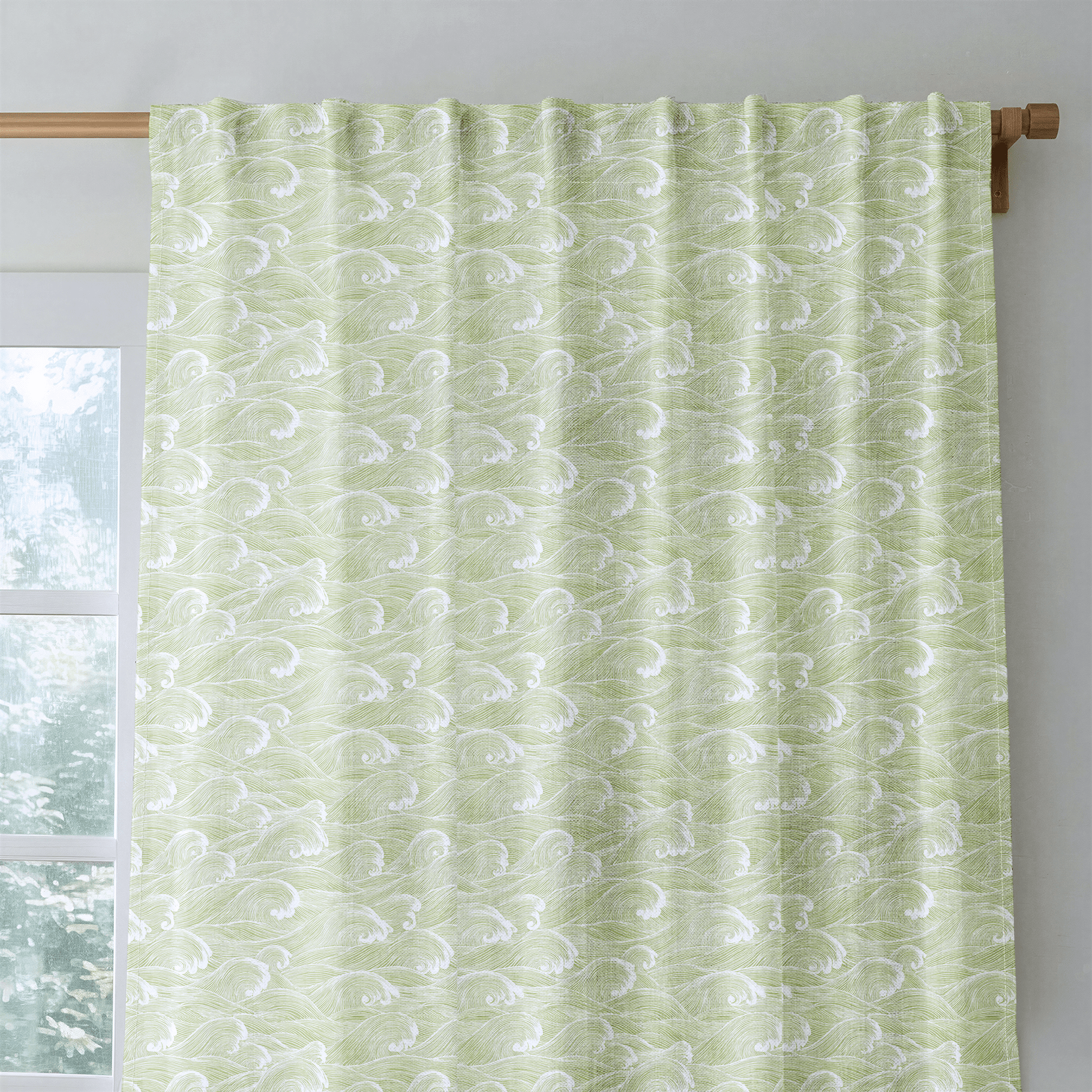 Mirette Waves - Curtain Panel - The Drapery