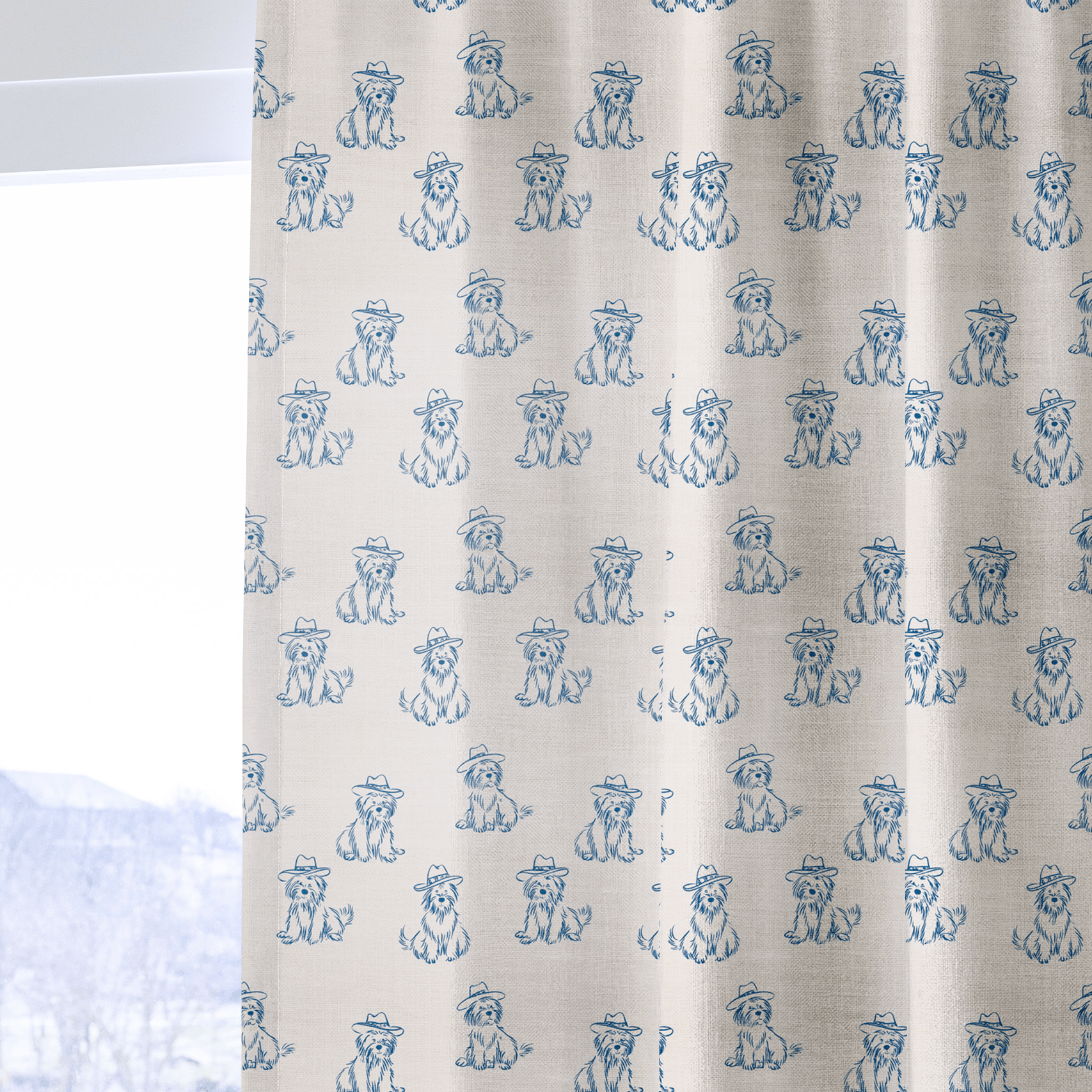 Mister Dog - Curtain Panel - The Drapery