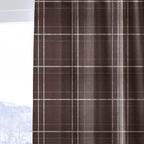 Mocha Tartan - Curtain Panel - The Drapery