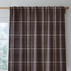 Mocha Tartan - Curtain Panel - The Drapery