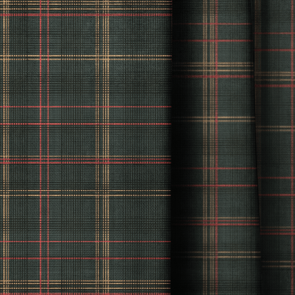Mona Plaid - Curtain Panel - The Drapery