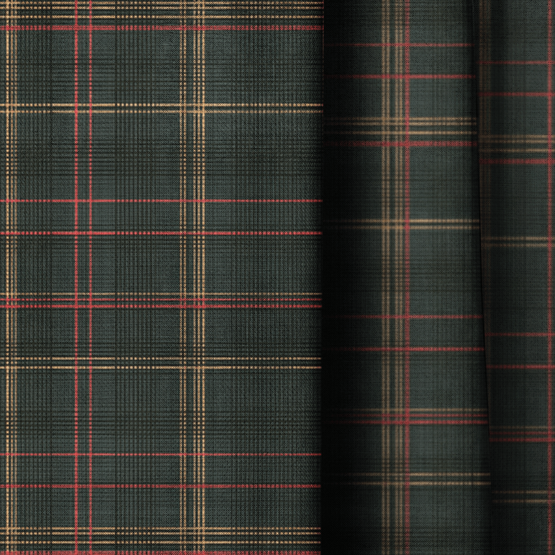Mona Plaid - Curtain Panel - The Drapery