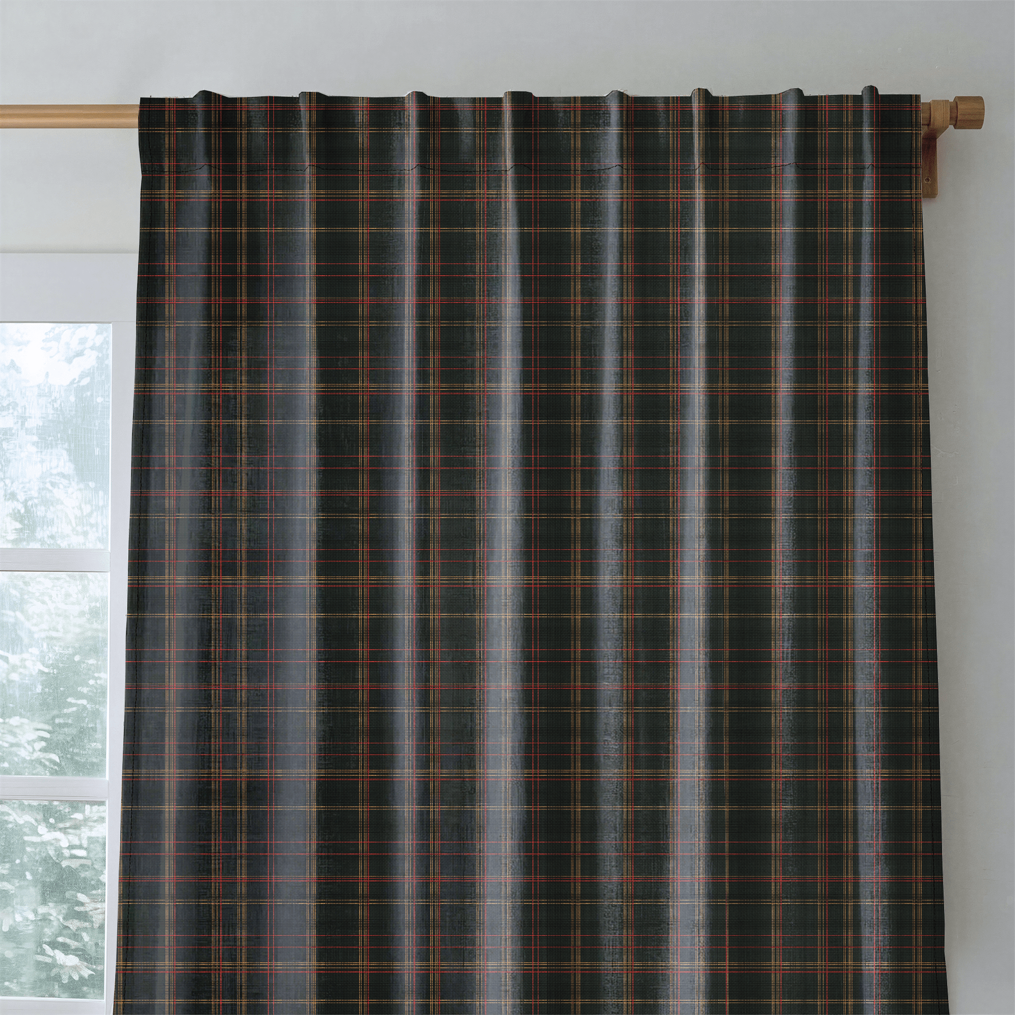 Mona Plaid - Curtain Panel - The Drapery
