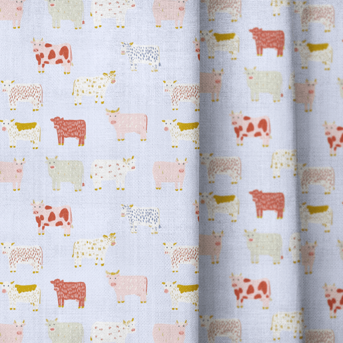 Moo Ahead - Curtain Panel - The Drapery