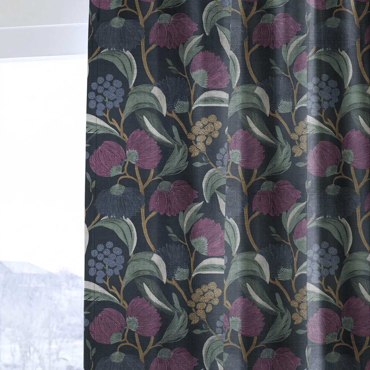 Moody Margo - Curtain Panel - The Drapery