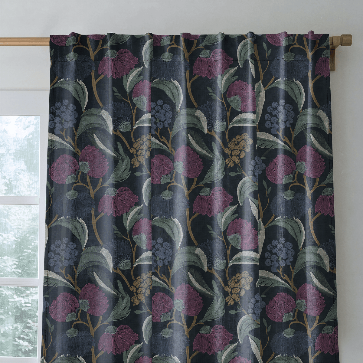 Moody Margo - Curtain Panel - The Drapery