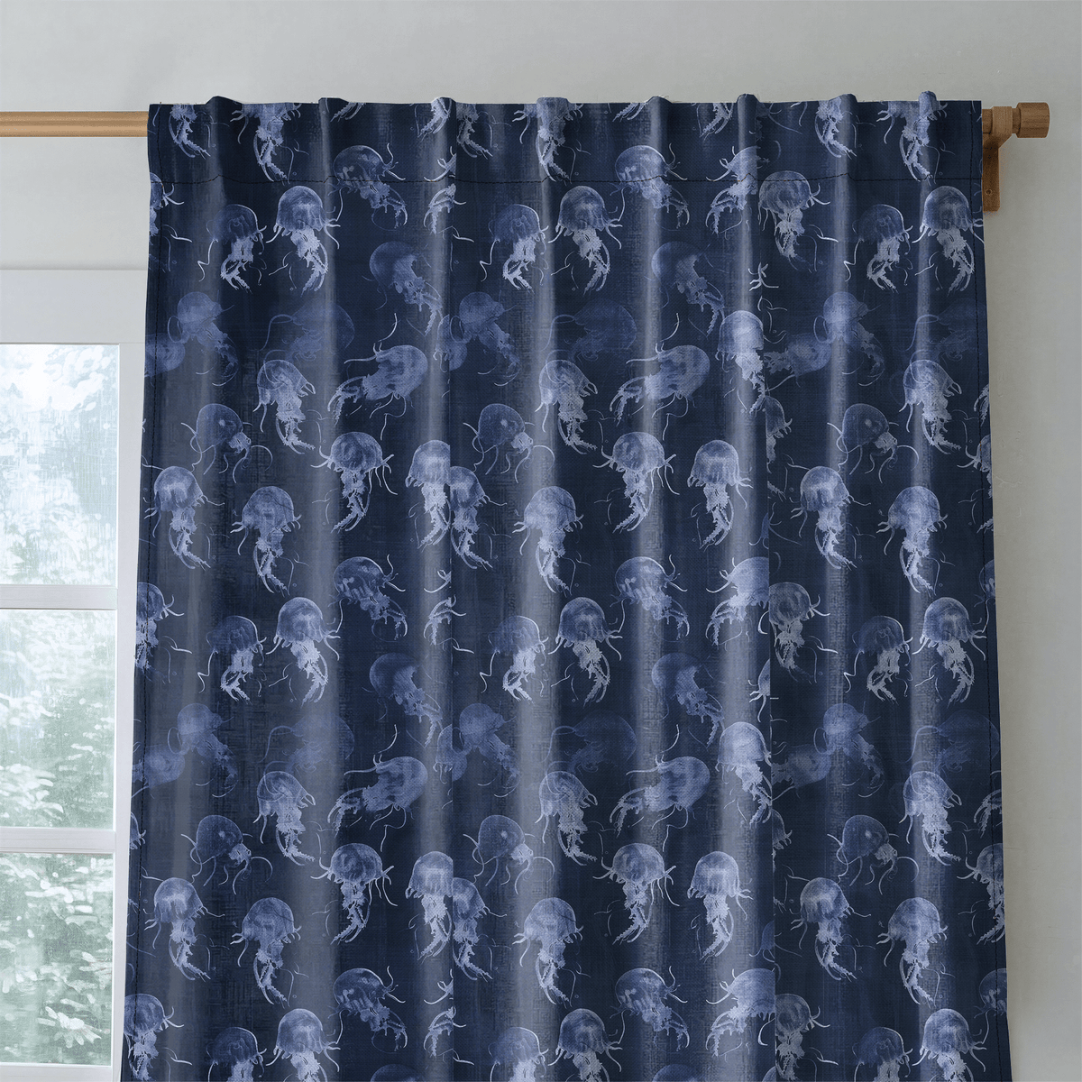 Moon Jelly Drift - Curtain Panel - The Drapery