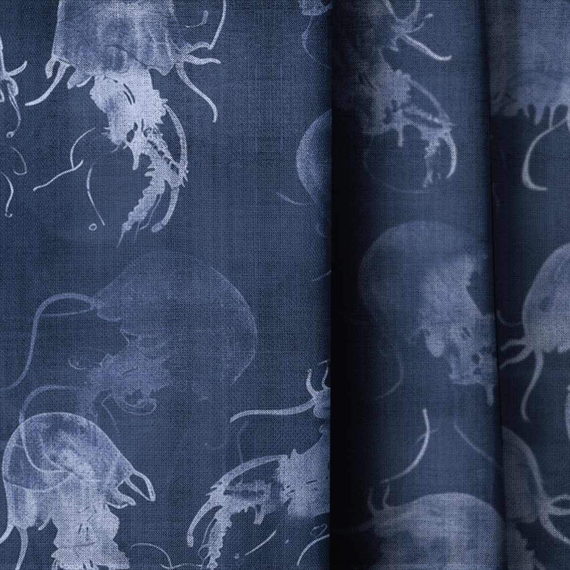 Moon Jelly Drift - Curtain Panel - The Drapery