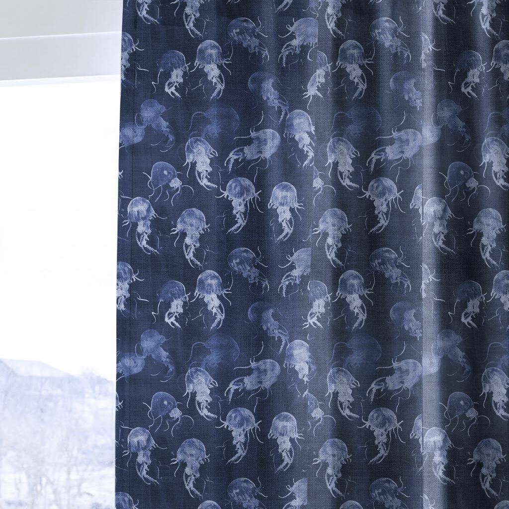 Moon Jelly Drift - Curtain Panel - The Drapery