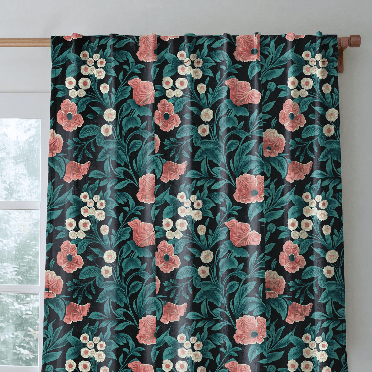 Moonbloom - Curtain Panel - The Drapery
