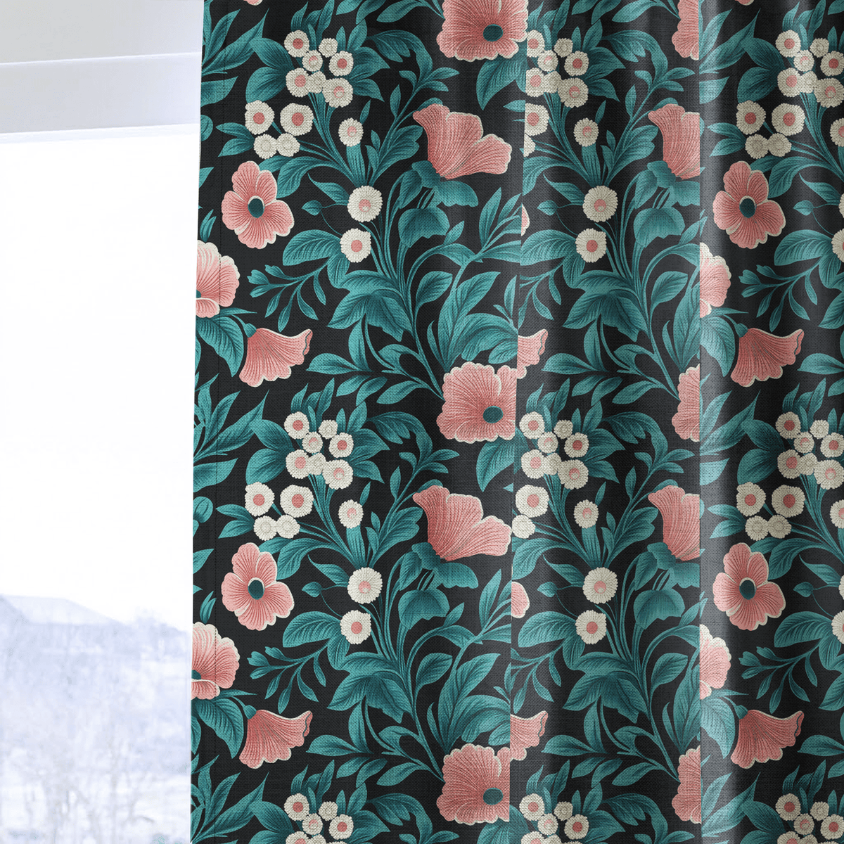 Moonbloom - Curtain Panel - The Drapery