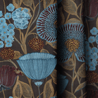 Moonflower Onyx - Curtain Panel - The Drapery