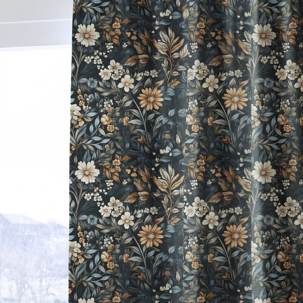 Moonlit Botanica - Curtain Panel - The Drapery