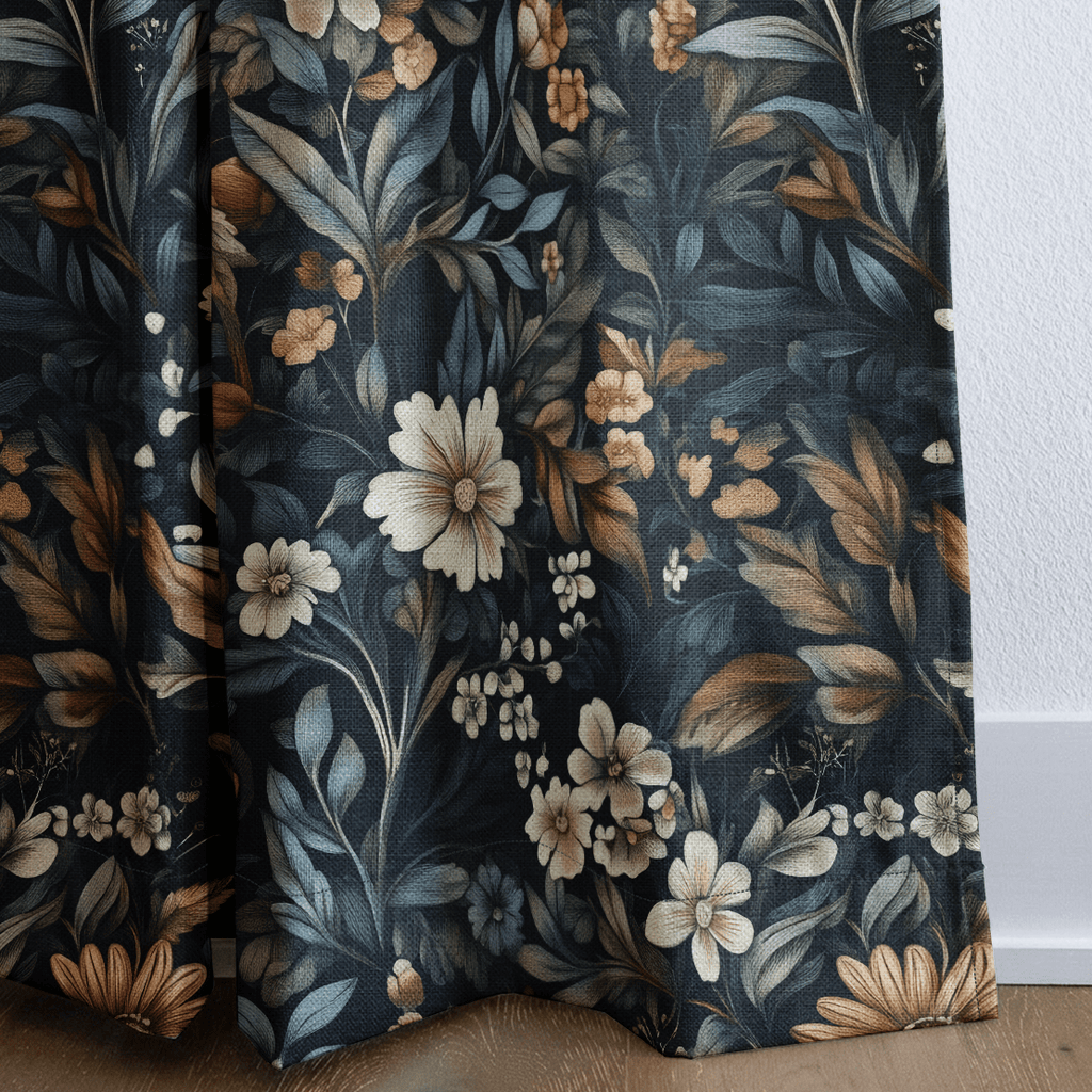 Moonlit Botanica - Curtain Panel - The Drapery