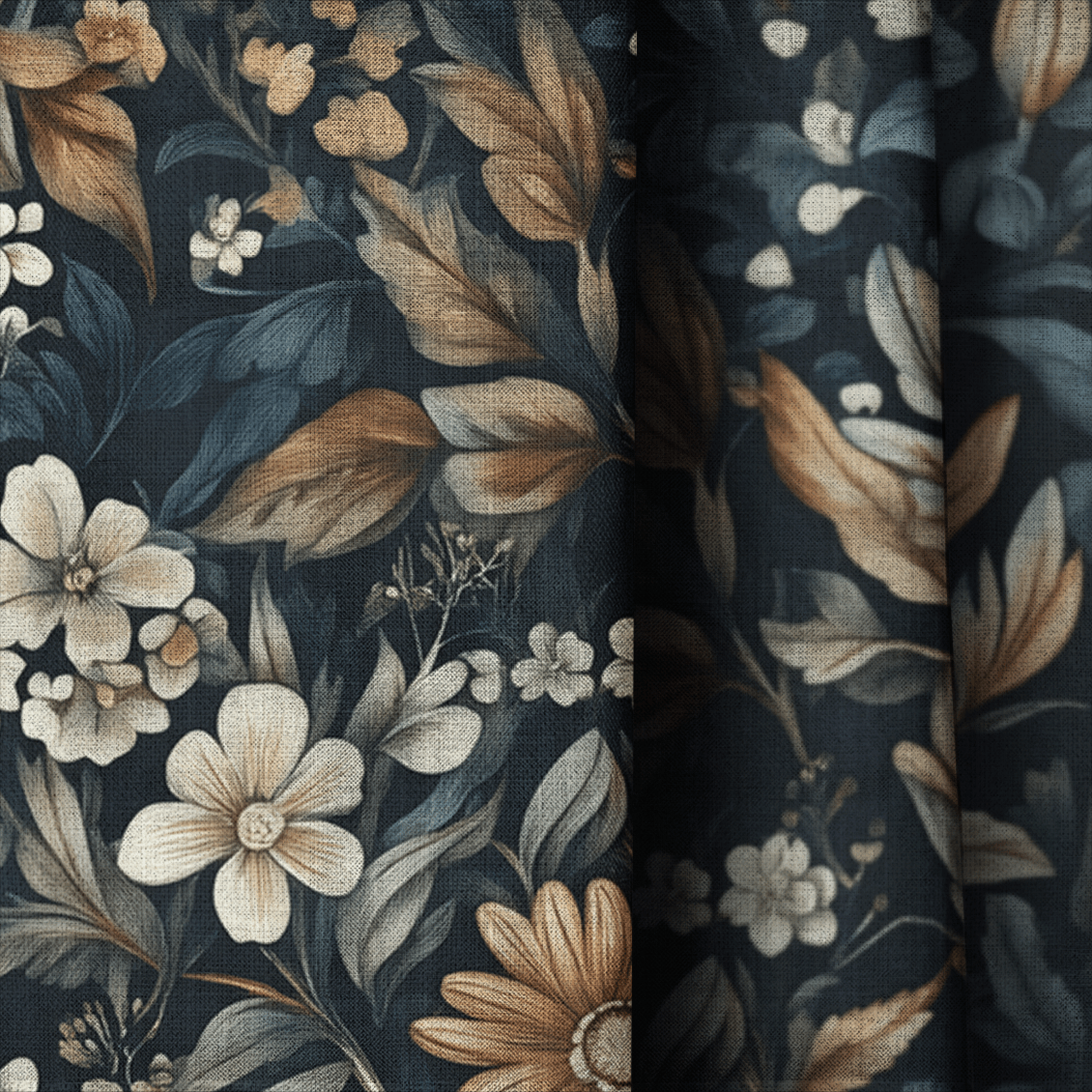 Moonlit Botanica - Curtain Panel - The Drapery